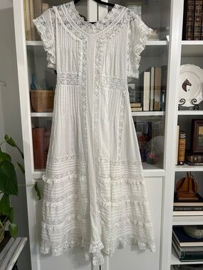 everleigh White Lace Eyelet Dress